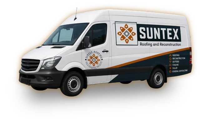 SunTex Roofing and Reconstruction service van