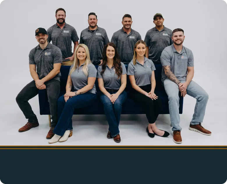 SunTex Roofing team seated for a group photograph